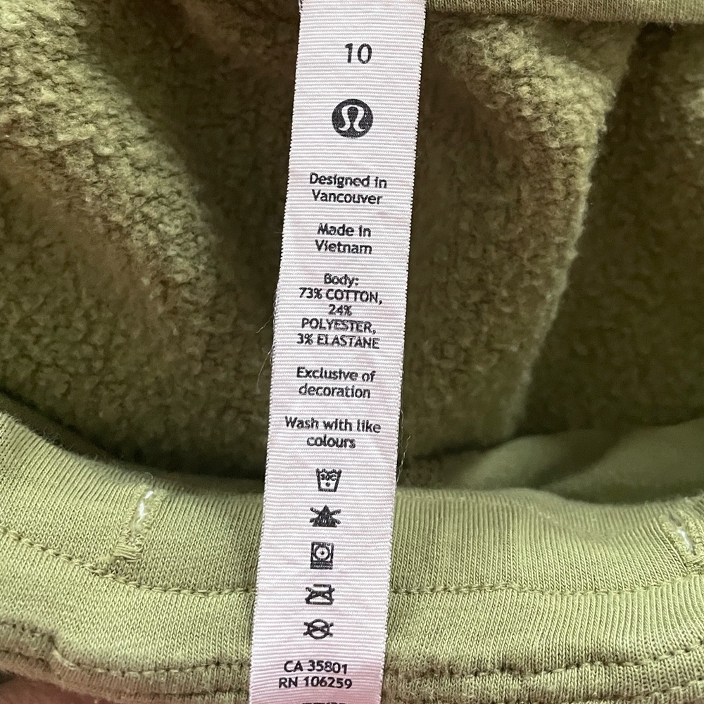 90. Lululemon $118 Loungeful Straight Leg Pant Bronze Green 10 - Picture 5 of 5